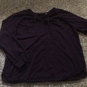 Jeanne Pierre lace up sweater